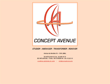 Tablet Screenshot of conceptavenue.be